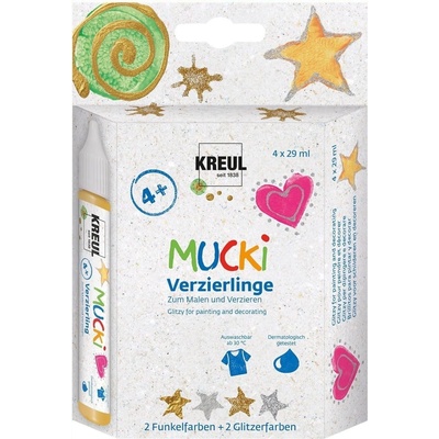 Kreul Glitzy Универсален цвят 4 x 29 ml (24340)