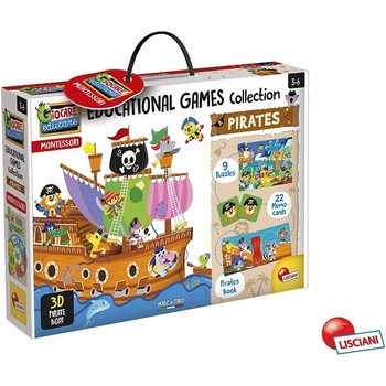 Montessori kolekcia vzdelávacích hier piráti