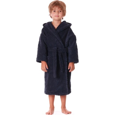 Vestis kids Dětský župan s kapucí Athena tmavě modrý
