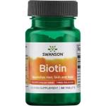 Swanson Biotin, 10 000 mcg, 60 таблетки, Swanson
