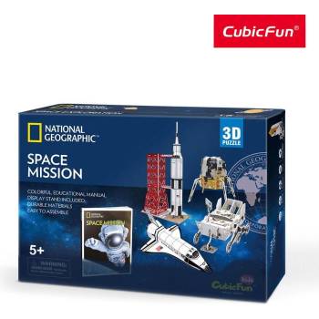 CubicFun Пъзел 3D National Geographic Космическа мисия Space Mission 80ч (1006461F)