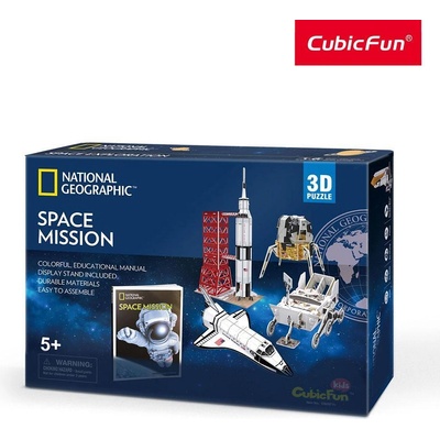 CubicFun Пъзел 3D National Geographic Космическа мисия Space Mission 80ч (1006461F)