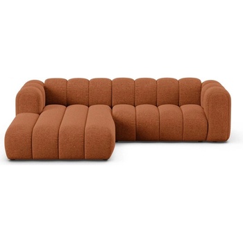 Micadoni Шенилов ъглов диван в тухлен цвят (ляв ъгъл) Lupine - Micadoni (MIC_LC_M_214_F1_LUPINE3)