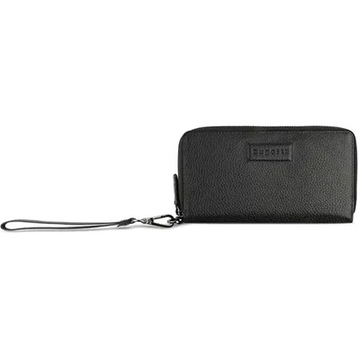 Bugatti Дамски кожен портфейл Bugatti Elsa Long Double Zip Wallet, черен (49 4629 01)