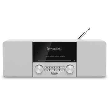TechniSat Радио с часовник, TechniSat, DIGITRADIO 3, DAB + и FM, Bluetooth, USB порт, CD устройство, 20 W, Бял (0001/3913) (0001/3913)