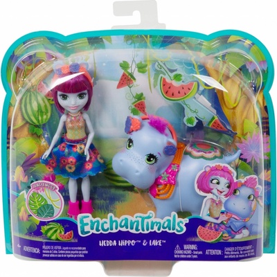 Mattel Enchantimals s velkým zvířátkem Hedda Hippo