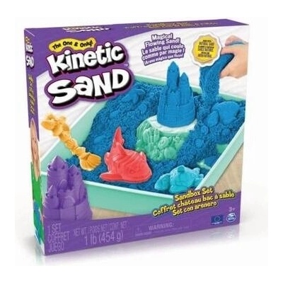 Kinetic sand s podložkou modrá