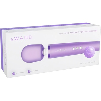 Le Wand Petite - ексклузивен акумулаторен масажен вибратор (лилав)