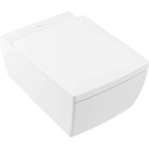 Villeroy & Boch Memento 2.0 - Висяща тоалетна, задни отпадъци, DirectFlush, CeramicPlus, алпийско бяло 4633R0R1 (4633R0R1)