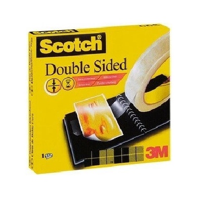 Scotch 3M Obojstranne lepiaca páska na balenie mnohých typov balíkov transparentná 12 mm x 33 m