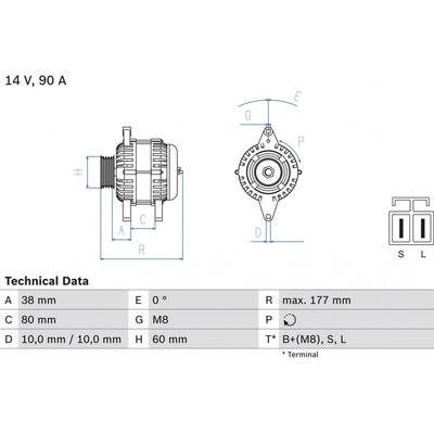 Generátor BOSCH 0 986 049 800