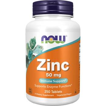 NOW NOW Zinc 50mg, 250 Tablets