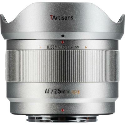 7Artisans AF 25mm f1,8 LITE series APS-C objektiv (Fuji X) - stříbrný