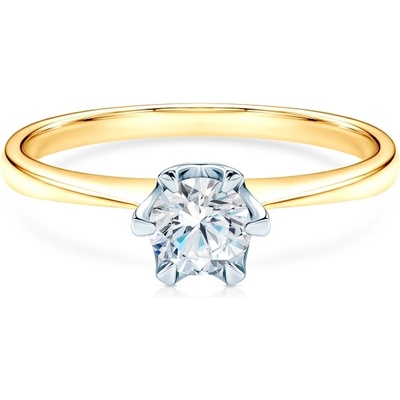 SAVICKI Годежен пръстен Triumph of Love: двуцветно злато, диамант