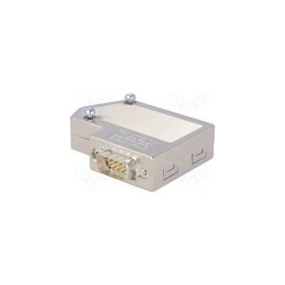 D-Sub PIN 9 Profibus úhlové 55° pružinová svorka na kabel