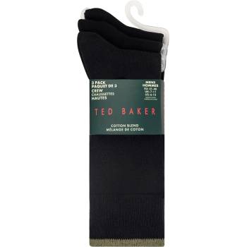 Ted Baker Чорапи Ted Baker Men's Formal Crew Socks - Blk/Blk/Blk