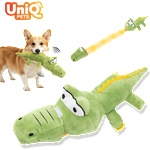 Uniq Pets Plush Dog Toy Sniffies Detachable Green Crocodile интерактивна плюшена играчка за куче, 75 x 14 x 12 см