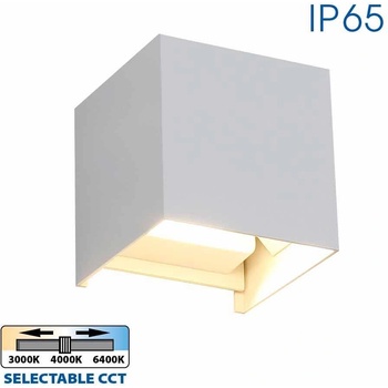 VIVALUX LED ФАСАДЕН АПЛИК STARK 2x3W 3xCCT 100x100x100мм 480lm IP65 БЯЛ (VIV004827)