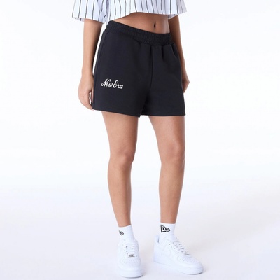 New Era Script Shorts Black