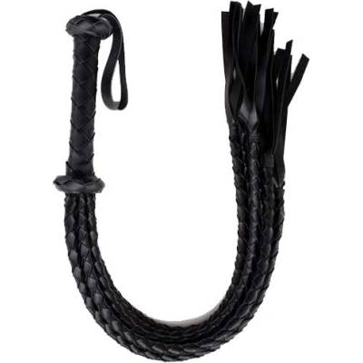 LateToBed Кожен bdsm камшик за ролеви игри "latetobed flogger" 75 см