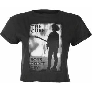 AMPLIFIED дамска тениска (crop top) THE CURE - BOYS DON'T CRY - BLK - AMPLIFIED - ZAV430BDC_BK