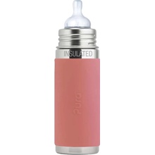 Pura dojčenská termo fľaša Rose 260ml