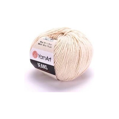 YarnArt Jeans 05 - bílá káva