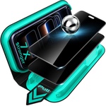 ESR Поверителен стъклен протектор ESR Privacy Armorite Screen Protector UltraFit (2 броя в комплект) - iPhone 18 Pro - Черен