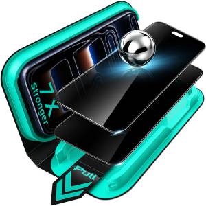 ESR Поверителен стъклен протектор ESR Privacy Armorite Screen Protector UltraFit (2 броя в комплект) - iPhone 18 Pro - Черен