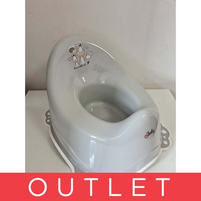 Maltex Nočník Zebra protišmykový s hudbou šedý