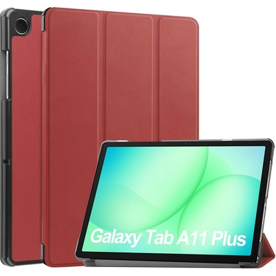 Vsetkonamobil 127694 LEATHER Zaklápací kryt pre Samsung Galaxy Tab A11+ bordový