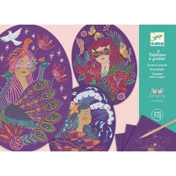 DJECO - Творчески комплект със скреч карти - Нимфи (DJ09706)