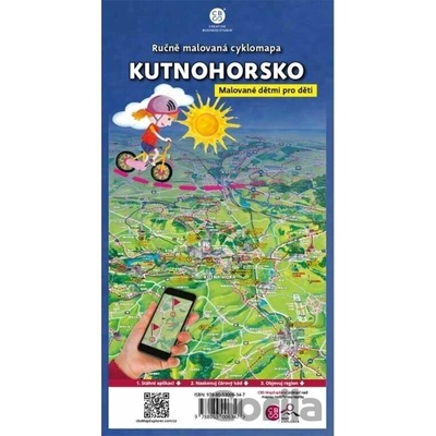 Ručně malovaná cyklomapa Kutnohorsko
