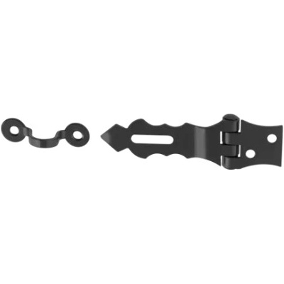 Domax ZOZ 75 Pánt brány so zámkom čierny 75x30x2,0mm