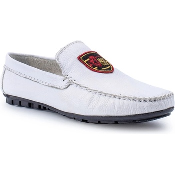 Grand Polo Club Gpc polo Мъжки мокасини от естествена кожа - Бели 20230321082 (371123_Бяло)