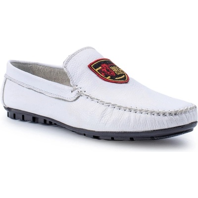 Grand Polo Club Gpc polo Мъжки мокасини от естествена кожа - Бели 20230321082 (371123_Бяло)