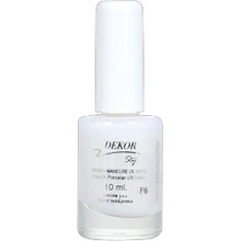 Dekore Dekor lak na nechty porcelán biely 10 ml
