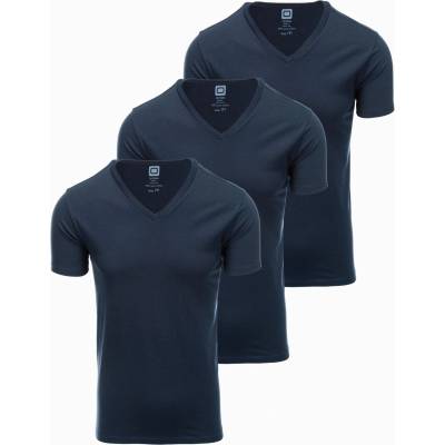 Ombre Clothing Мъжка тениска без щампа - микс 3 бр Z29 Ombre Clothing Ombre Clothing | Zelen | МЪЖЕ | S
