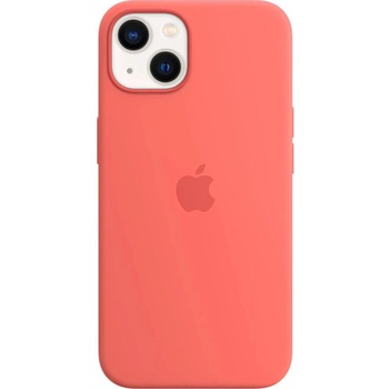 Apple Оригинален гръб Apple Silicone Magsafe Cover за iPhone 13 - Pink Pomelo, MM253FE/A