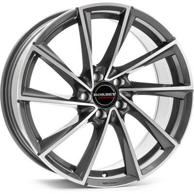 BORBET VTX 8x18 5x112 ET37 graphite polished