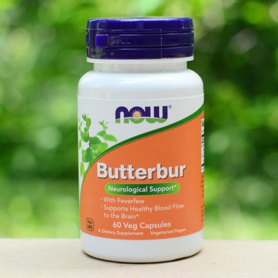 NOW Butterbur with Feverfew 75 mg x 60 rostlinných kapsúl