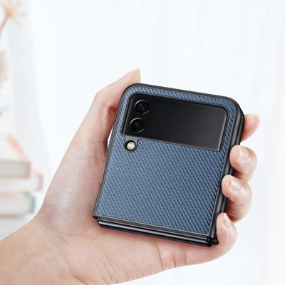 Dux Ducis Предпазващ калъф Fino за Samsung Galaxy Z Flip 4, тъмно син - DuxDucis