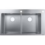 Hansgrohe - Вградена мивка S712-F765, неръждаема стомана 43311800 (43311800) Мивка за вграждане