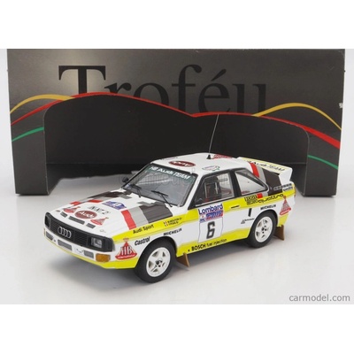 Trofeu Audi Quattro Sport Team Hb N 6 Rally Rac Lombard 1984 M.mouton F.pons Bílá Žlutá Hnědá 1:43