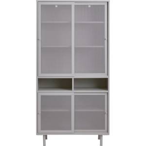 Unique Furniture Сиво метално шкафче с плъзгащи се врати 90x180x40 cm Veep - Unique Furniture (50240002)