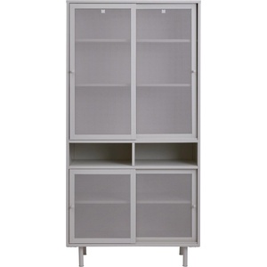 Unique Furniture Сиво метално шкафче с плъзгащи се врати 90x180x40 cm Veep - Unique Furniture (50240002)