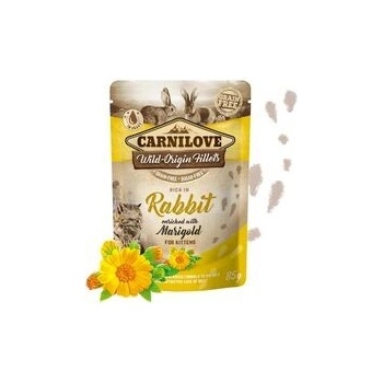 Carnilove Cat Pouch Rich in Rabbit Enriched with Marigold for Kittens 85 g