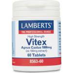 LAMBERTS Хранителна добавка Агнус кастус(Витекс), Lamberts Vitex Agnus - Castus 1000mg 60 tabs