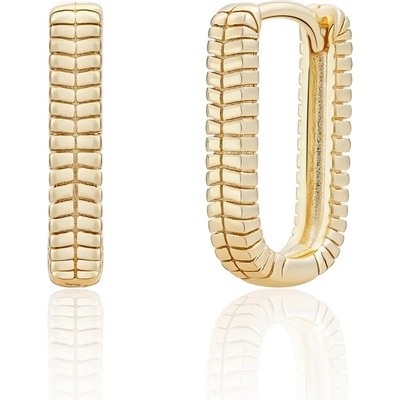 Sparkling Jewels Pozlacené visací náušnice EAG25