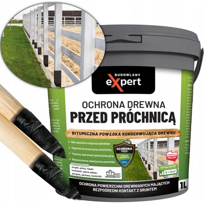 Impregnace Budowlany Expert 1 kg na dřevo proti hnilobě